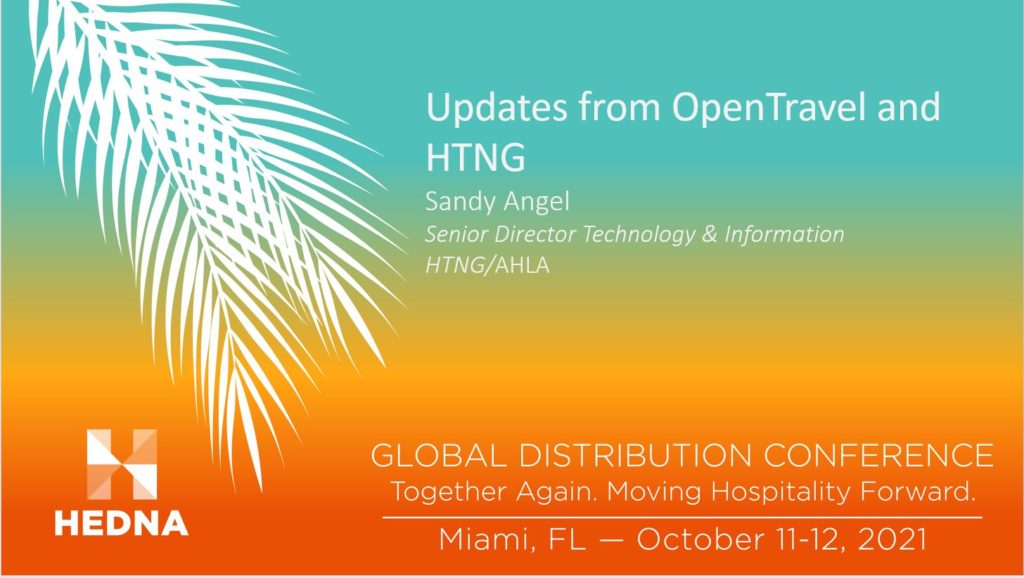 Updates from Open Travel and HTNG